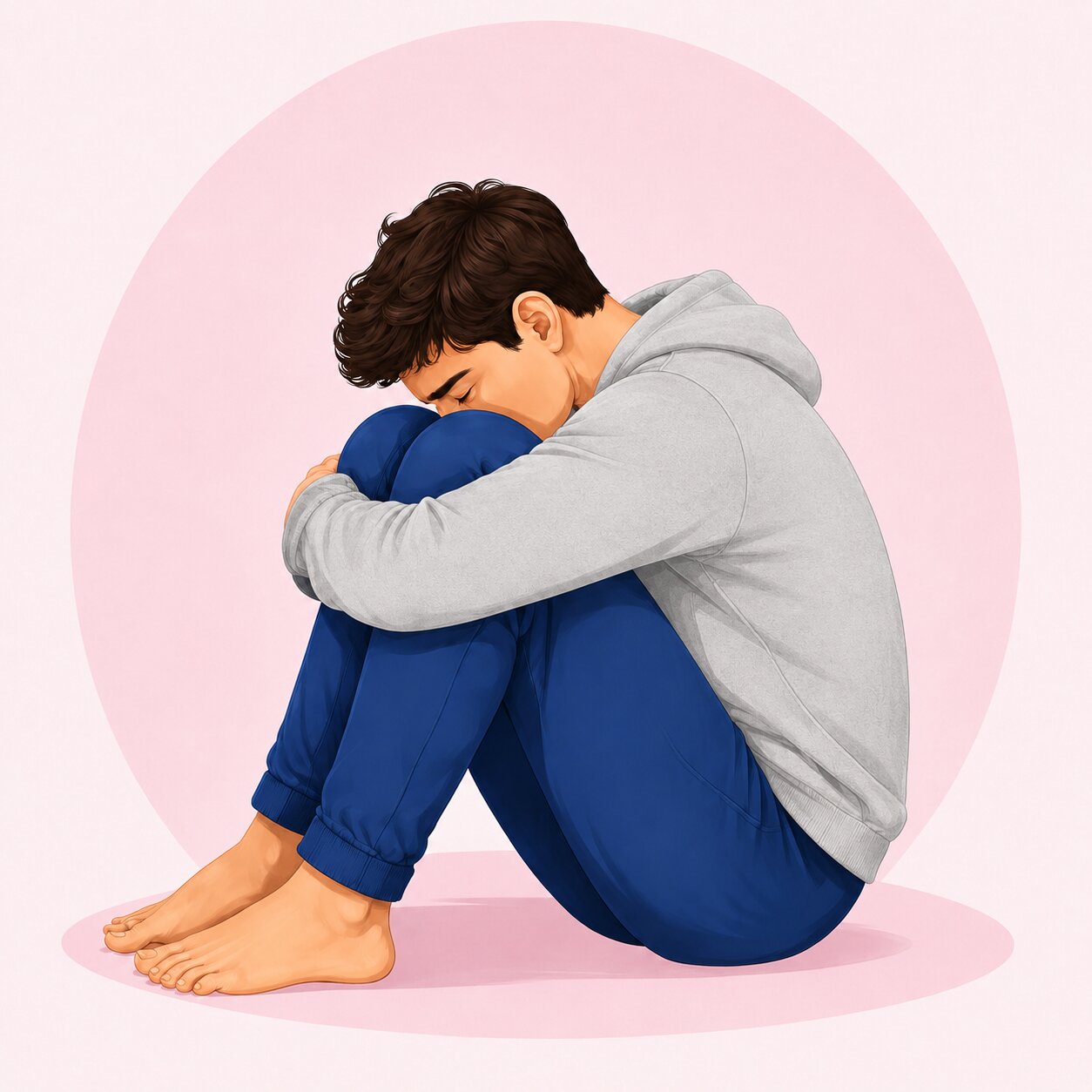 Person resting and recovering